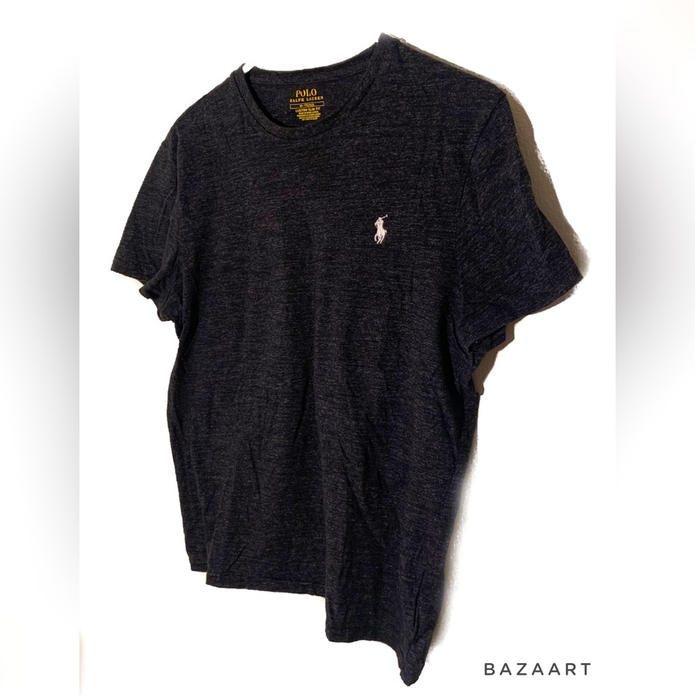 POLO by RALPH LAUREN men’s size M dark grey heather t shirt